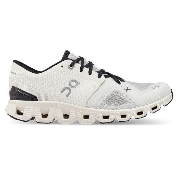 ON Women's Cloud X 3 Road Running Shoes- White/Black-On