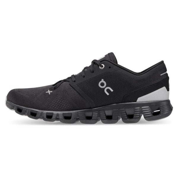 ON Men's Cloud X 3.0 Road Running Shoes-Black-On