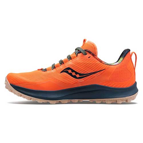 Saucony Women's Peregrine 12 Trail Running Shoes - Campfire Story / Orange-Saucony
