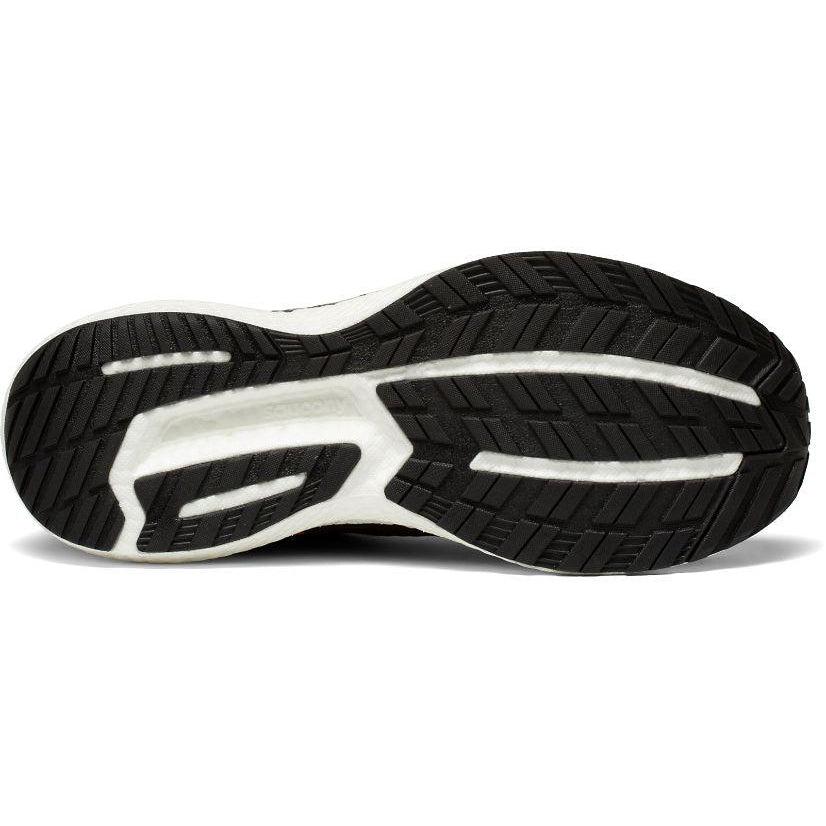 Saucony Men&#39;s Triumph 19 2E Wide Road Running Shoes- Black/White Noir/Blanc-Saucony