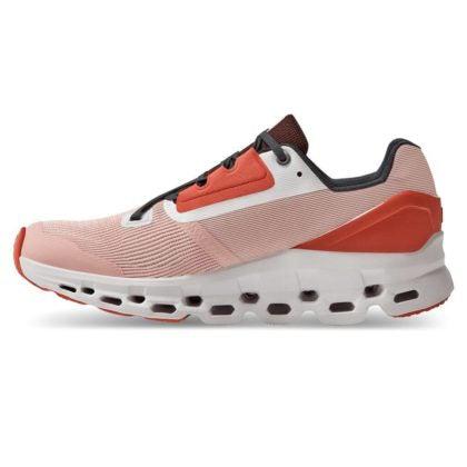 ON Women's Cloudstratus 2.0 Road Running Shoes - Rose/Red-On