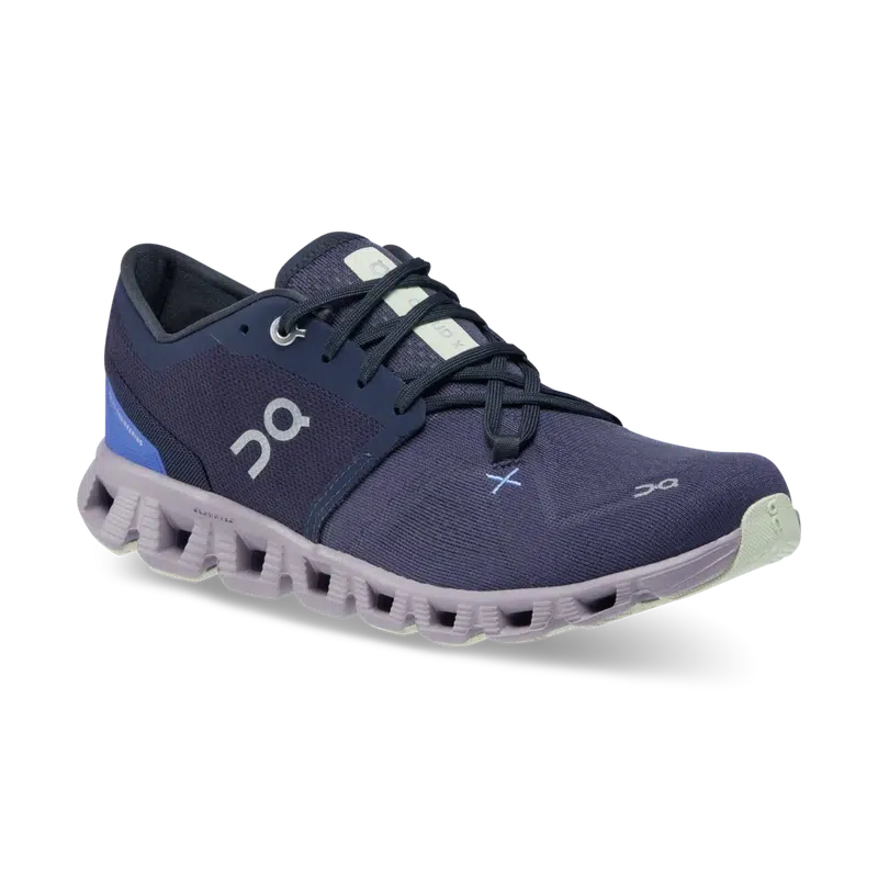 ON Women&#39;s Cloud X 3 Road Running Shoes- Midnight/Heron-On