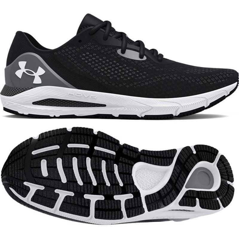 Under Armour Men&#39;s HOVR Sonic 5 Road Running Shoes - Black/White-Under Armour