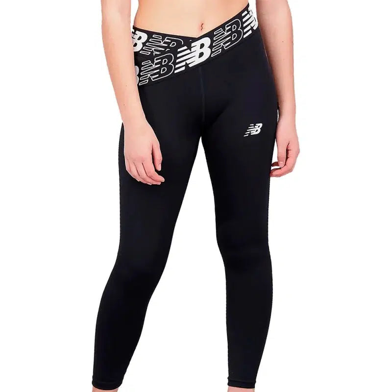 New Balance Women's Relentless Crossover High Rise 7/8 Tight - Black-New Balance
