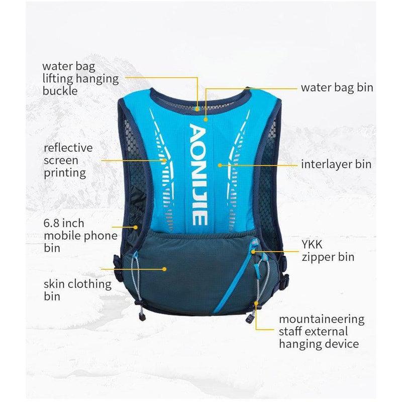 Aonjie 5L Windrunner Waistcoat - Blue-AONIJIE