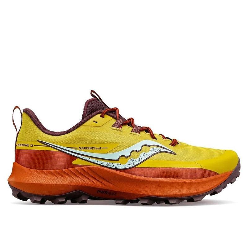 Saucony Men's Peregrine 13 Trail Running Shoes - Arroyo/Yellow-Saucony