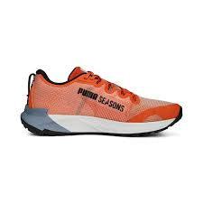 Puma Men&#39;s Fast-Trac Nitro All Terrain Running Shoes - Chilli Powder/Puma Black-Puma