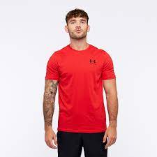 Under Armour Men's Sportstyle Left Chest - Red-Under Armour