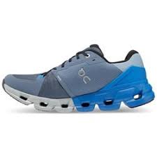ON Men&#39;s CloudFlyer 4.0 Road Running Shoes - Metal/Lapis-On