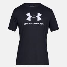 Under Armour Men&#39;s Sportstyle Logo Short Sleeve-Black-Under Armour
