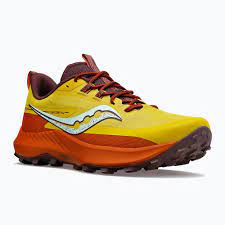 Saucony Men&#39;s Peregrine 13 Trail Running Shoes - Arroyo/Yellow-Saucony