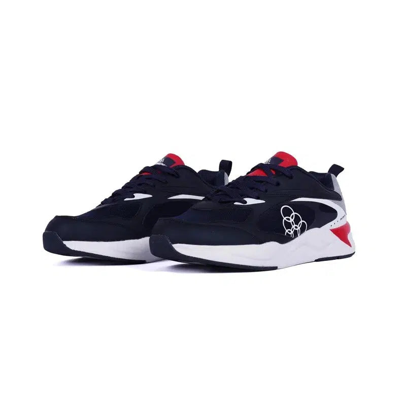 Olympic Men's Warrior Road Running Shoes - Navy/Red (31.ODW995M)-OLYMPIC