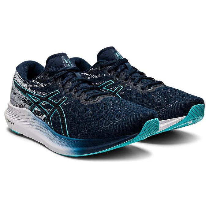 Men&#39;s EvoRide 3 Road Running Shoes - French Blue/Ice Mint-Asics