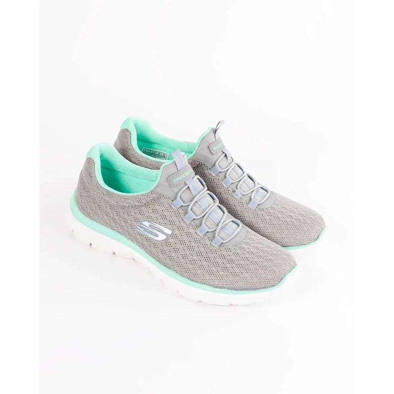 Skechers Women&#39;s Summits Passion up Road Athleisure Shoes-Gray Mint-Skechers