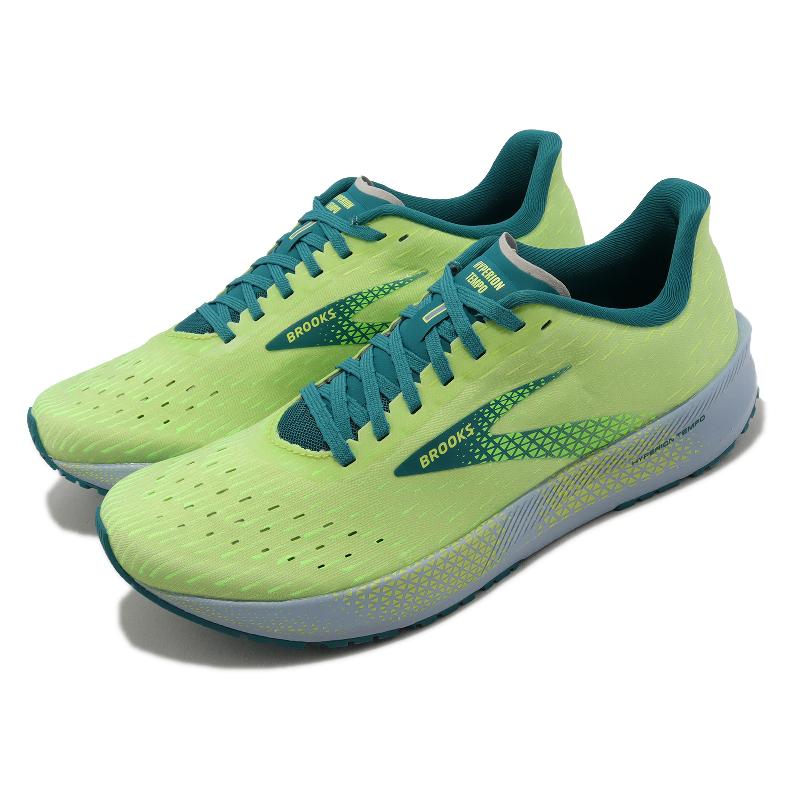 Brooks Men&#39;s Hyperion Tempo Road Running Shoes - Green-Brooks