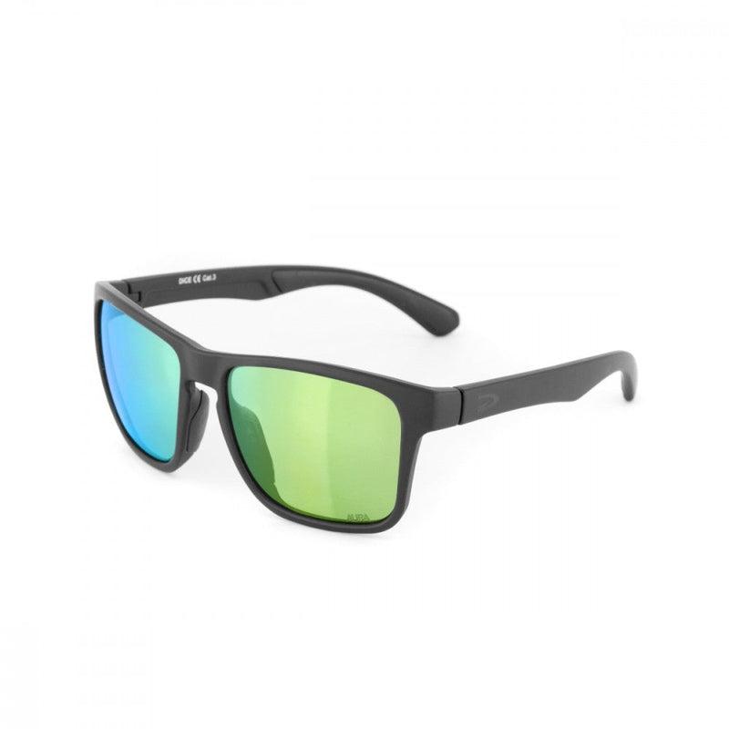 DArcs Single Dice Lifestyle Sunglasses- F-Matt Black L-Aura HD Rose Green-Darcs