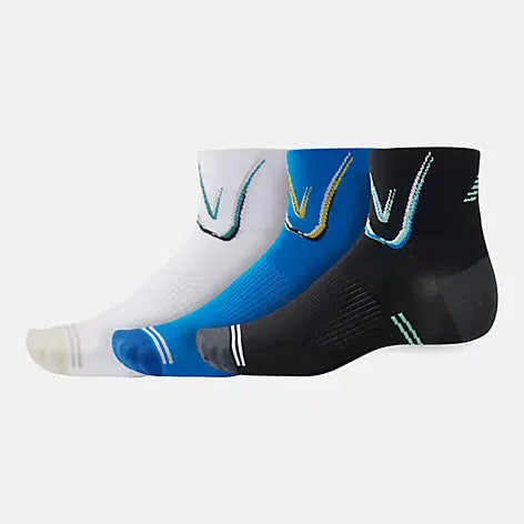 New Balance Impact Run Ankle Sock 3Pk - Assorted colors 1-New Balance