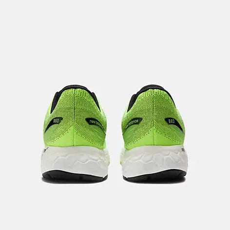 New Balance Men&#39;s 880v12 (2E) Wide Fit Road Running Shoes - Pixel Green/Black-New Balance