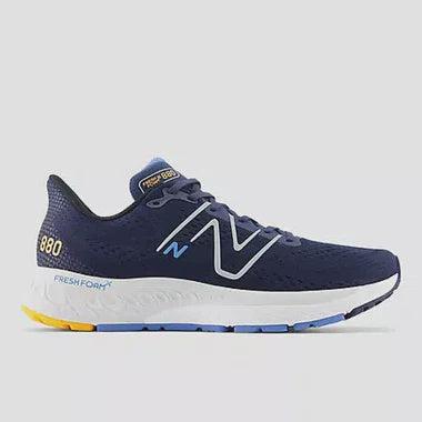 New Balance Men's 880v13 D Fit Road Running Shoes - Nb Navy With Heritage Blue And Hot Marigold-New Balance