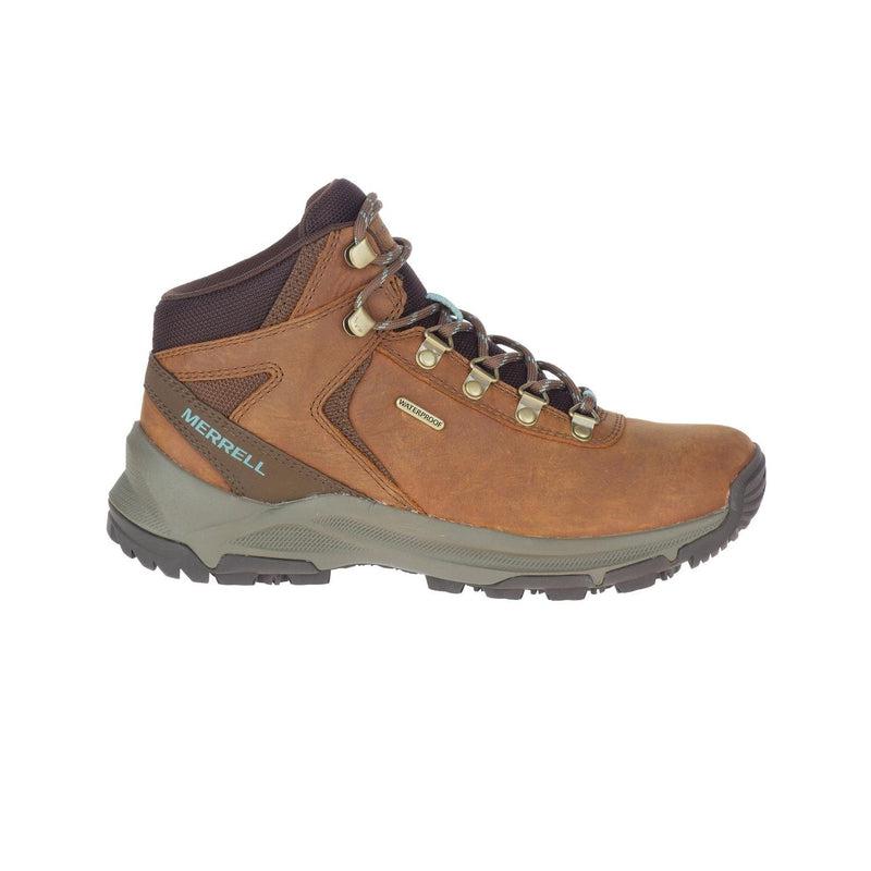 Merrell Ladies Erie Mid Leather Water Proof Hiking Boot - Toffee-Merrell