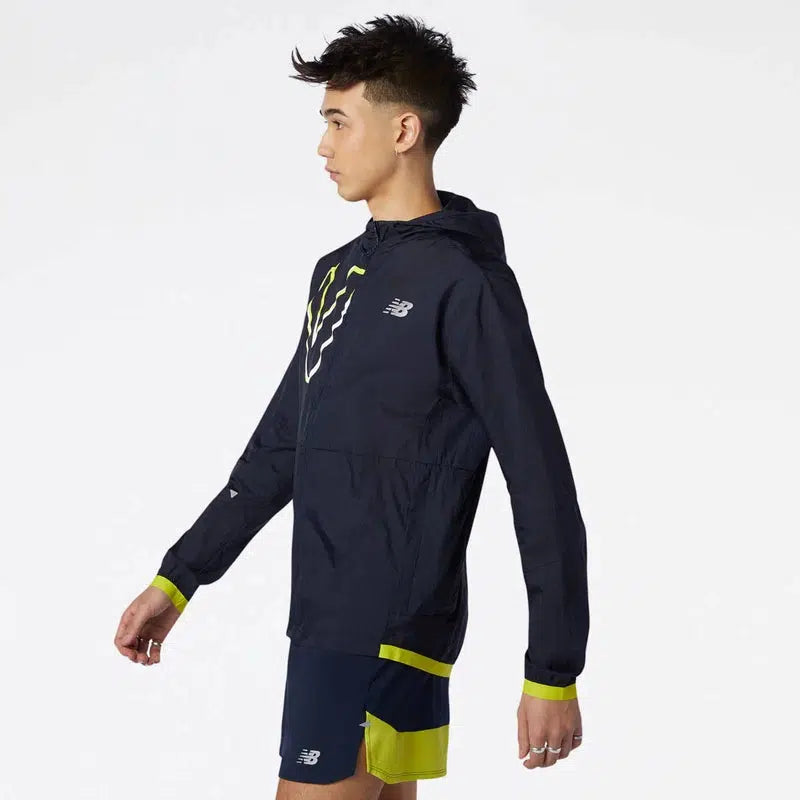 Men's Graphic Impact Run Packable Jacket, New Balance