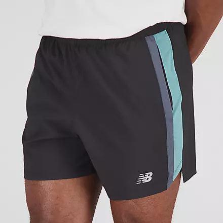 New Balance Men's Accelerate 5 Inch Short - Faded teal-New Balance