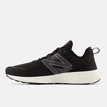 New Balance Men&#39;s Fresh Foam SPT D Fit Road Running Shoes- Black with White-New Balance
