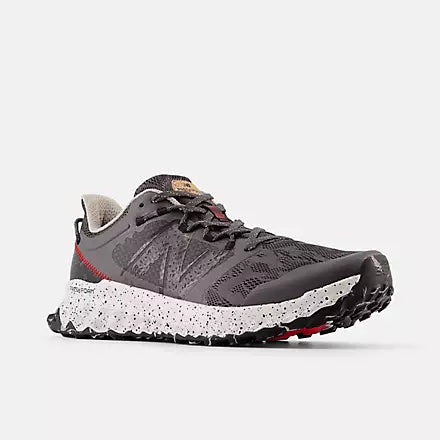 New Balance Men&#39;s Fresh Foam Garoé (2E) Wide Trail Running Shoes -Magnet with True Red and Black-New Balance