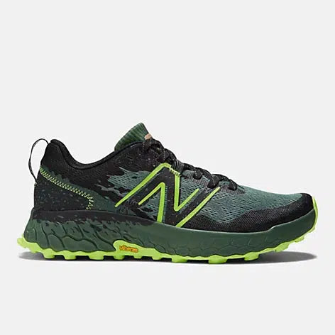 New Balance Men&#39;s Fresh Foam X Hierro v7 Trail Running Shoes- Jade with pixel green-New Balance