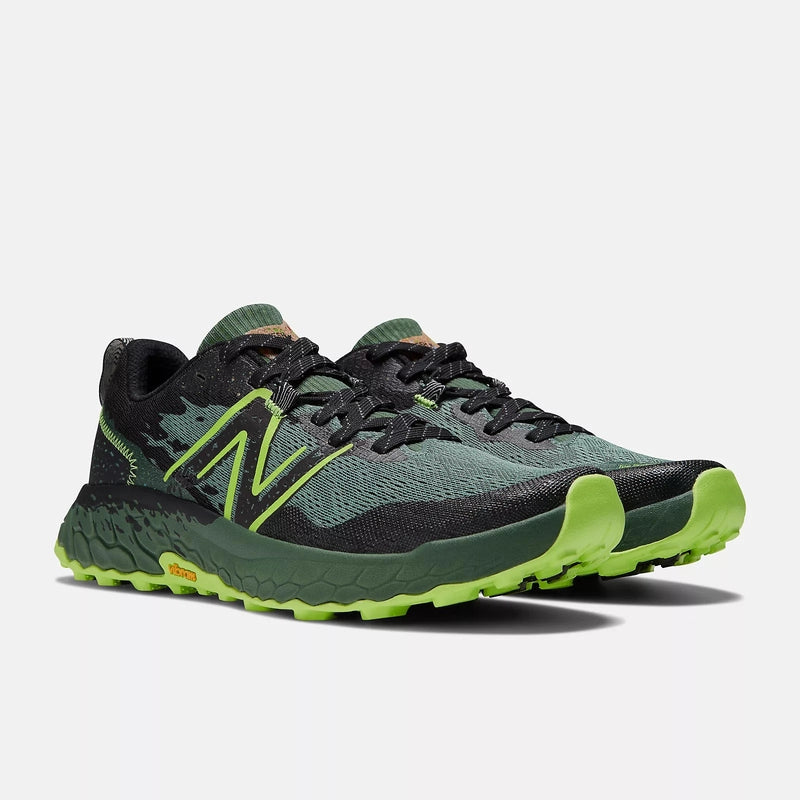 New Balance Men's Hierro V7 2E WideTrail Running Shoes-Jade with pixel green-New Balance