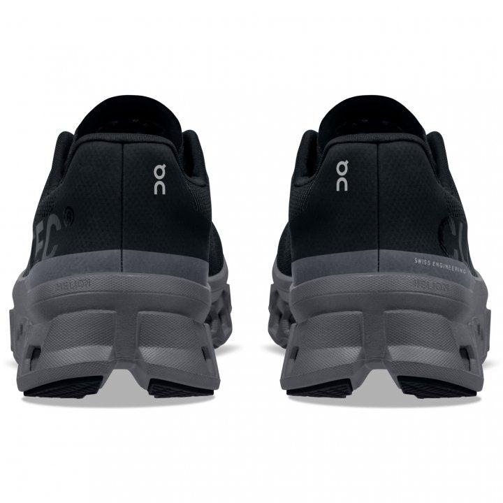 ON Women CloudMonster Road Running Shoes- Black/Magnet-On