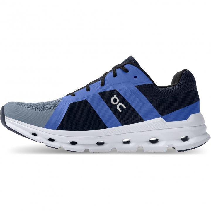 ON Men&#39;s CloudRunner Road Running Shoes-Fossil/Midnight-On
