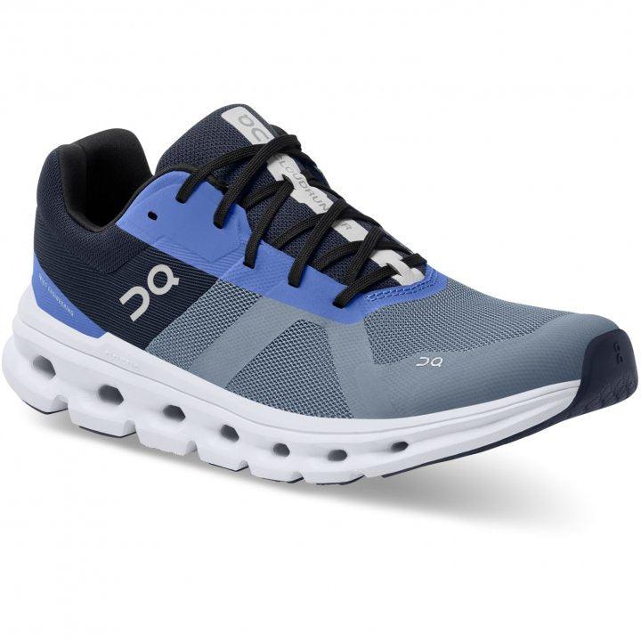 ON Men&#39;s CloudRunner Road Running Shoes-Fossil/Midnight-On