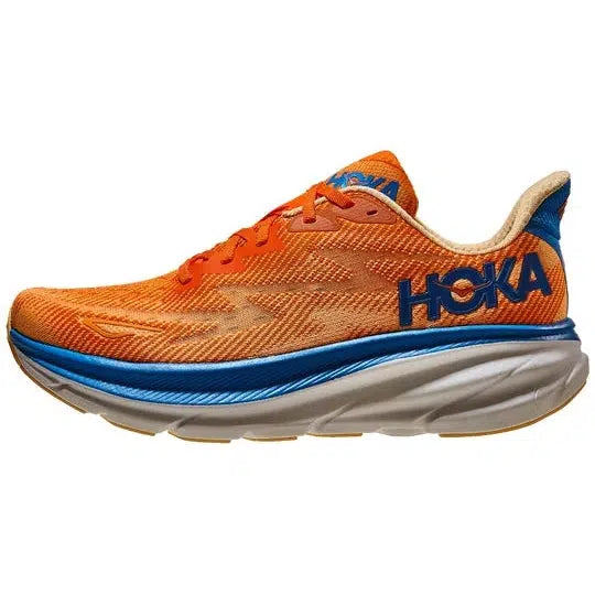 Hoka Men's Clifton 9 Road Running Shoes - Vibrant Orange/Impala(VOIM)-Hoka