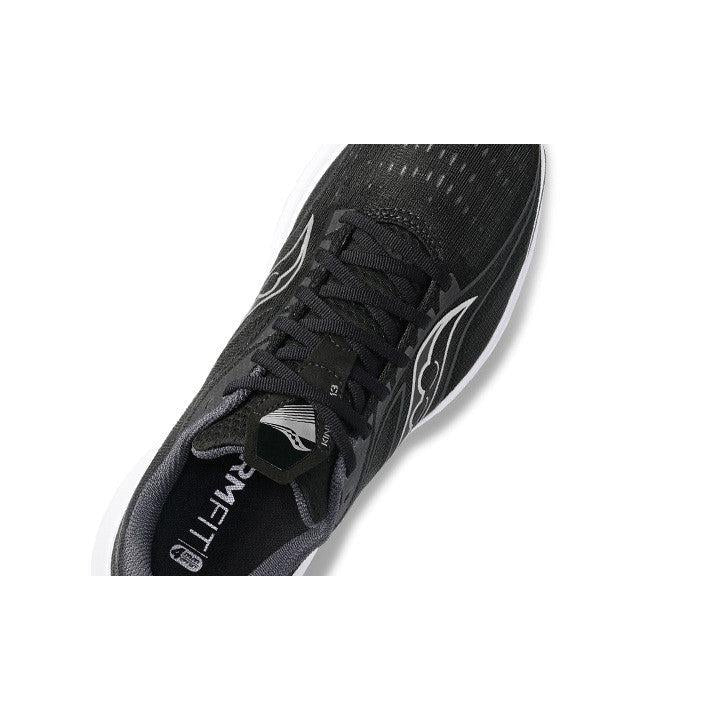 Saucony Men&#39;s Kinvara 13 Road Running Shoes-Black Silver-Saucony