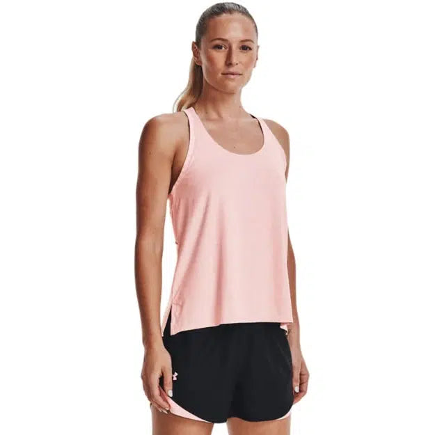 Under Armour Women's Knockout Mesh Back Tank- Pink-Under Armour