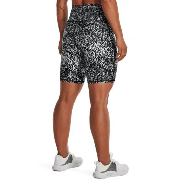 Under Armour Women&#39;s HeatGear® Armour AOP Bike Shorts - Black-Under Armour