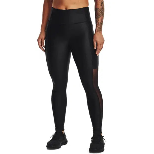 Under Armour Women's Iso-Chill Run Ankle Tights- Black-Under Armour
