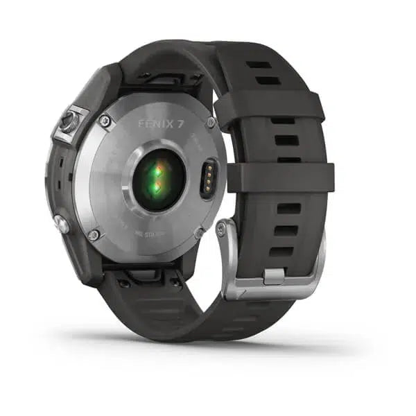 Garmin Fenix 7- Silver with Graphite Band-Garmin