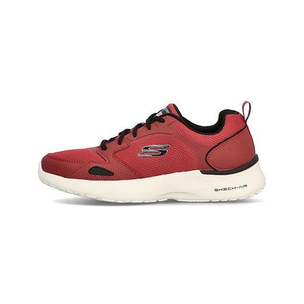 Skechers Men&#39;s Skech-Air Dynamight Athleisure Shoes - Red Black-Skechers