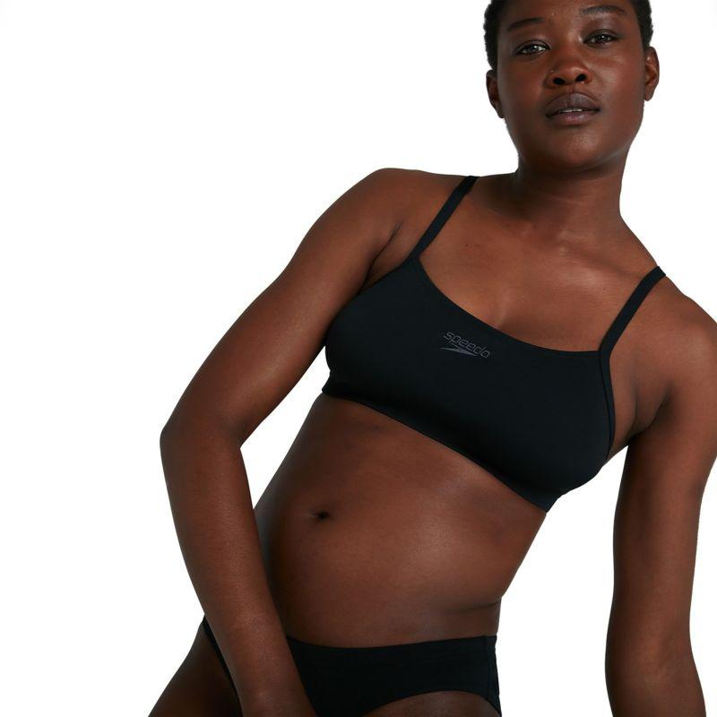 Women&#39;s Swimsuit Two-Piece Essential Endurance + Thinstrap - Black (SPS045)-Speedo