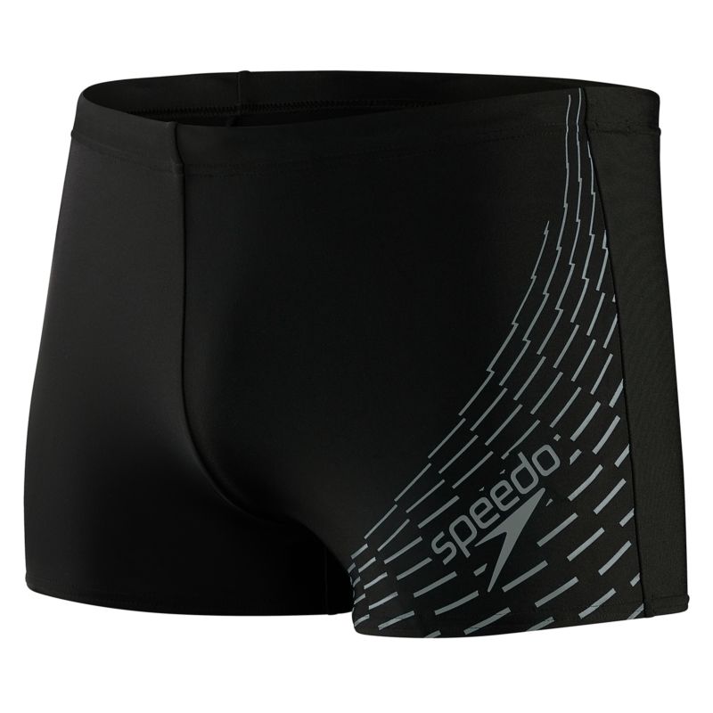 Men&#39;s Boom Medley Logo Aquashort - Black/Ardesia(8-11354G692)-Speedo