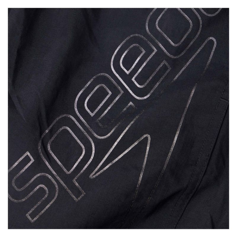 Men&#39;s BoomBoom Logo 16&quot; Watershort - Black/Metallic Grey ( 8-12432G824)-Speedo