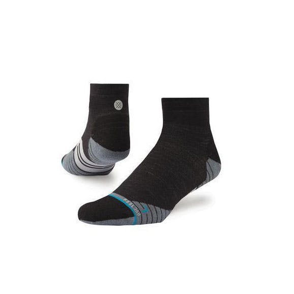 Stance Uncommon Solids Wool QTR Socks - Charcoal-Stance