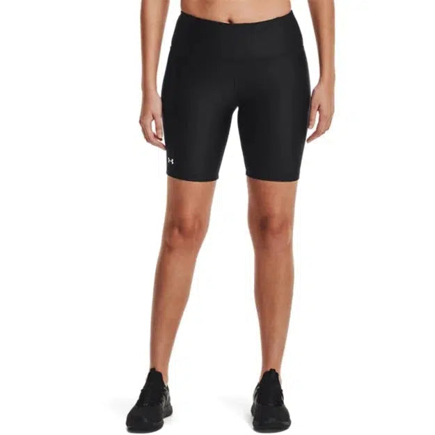 Under Armour Women&#39;s HeatGear® Armour Bike Shorts - Black / Reflective-Under Armour