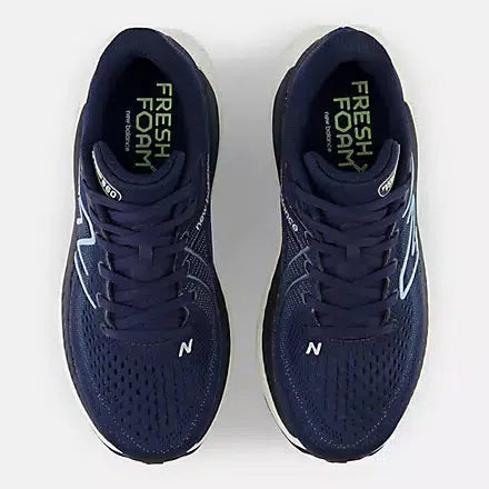 New Balance Women&#39;s 860 V13 (D) Wide Fit Road Running Shoes - Navy Bleach Blue / Green Aura-New Balance