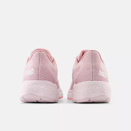New Balance Women&#39;s 880v13 (D) Fit Road Running Shoes - Stone pink with hazy rose and black metallic-New Balance