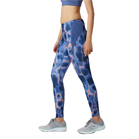 New Balance Women's Printed Impact Run Tight - Night Sky-New Balance