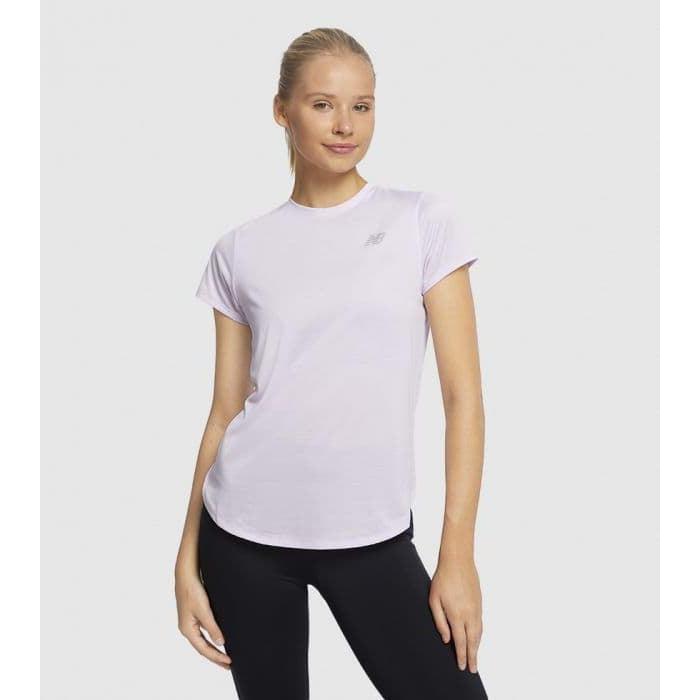 New Balance Women&#39;s Printed Accelerate Short Sleeve -Astral Glow-New Balance
