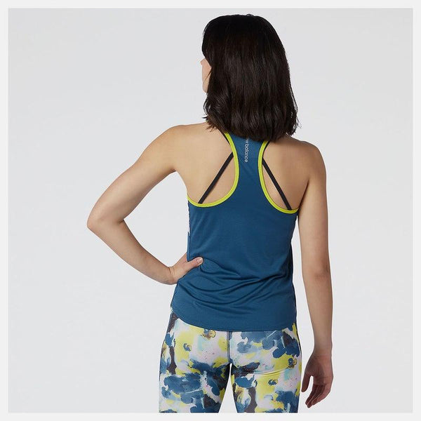New Balance Printed Accelerate Tank Lagoon The Athlete's Foot